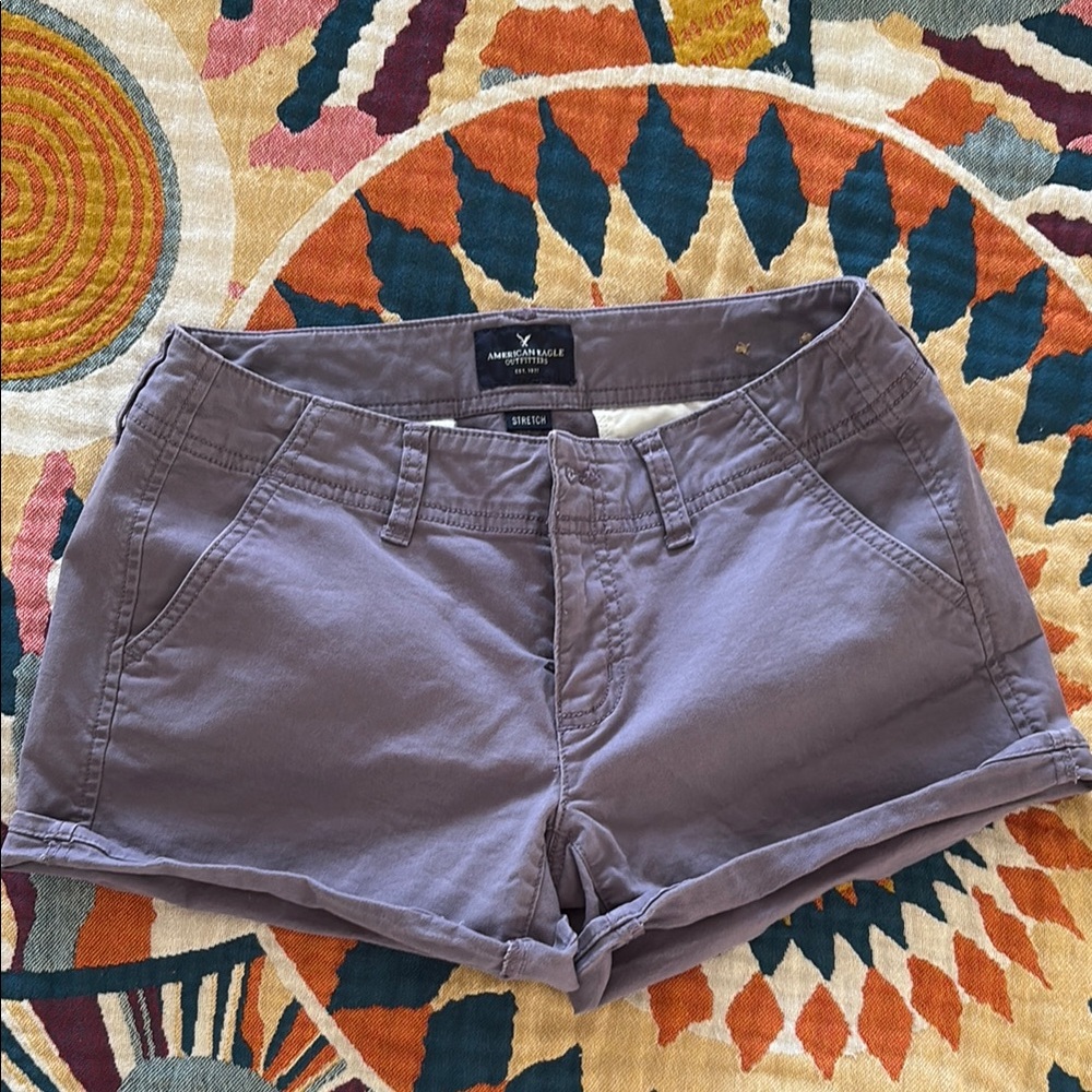 American Eagle Outfitters Purple Cargo Shorts